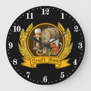Grande Horloge Ronde bar à bière artisanal cool