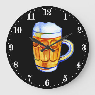 Grande Horloge Ronde Bar à bière froid cool