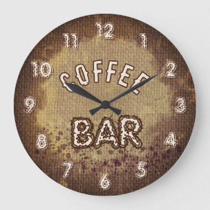 Grande Horloge Ronde Bar à café