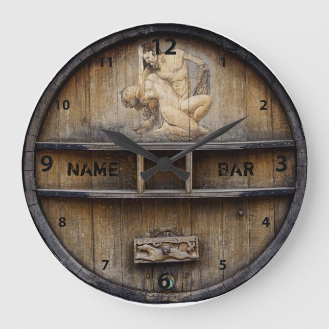 Grande Horloge Ronde Bar Or Pub Owner Or Client (Recto)