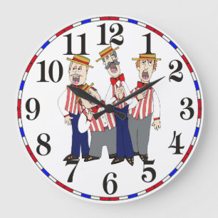 Grande Horloge Ronde Barbershop Clock