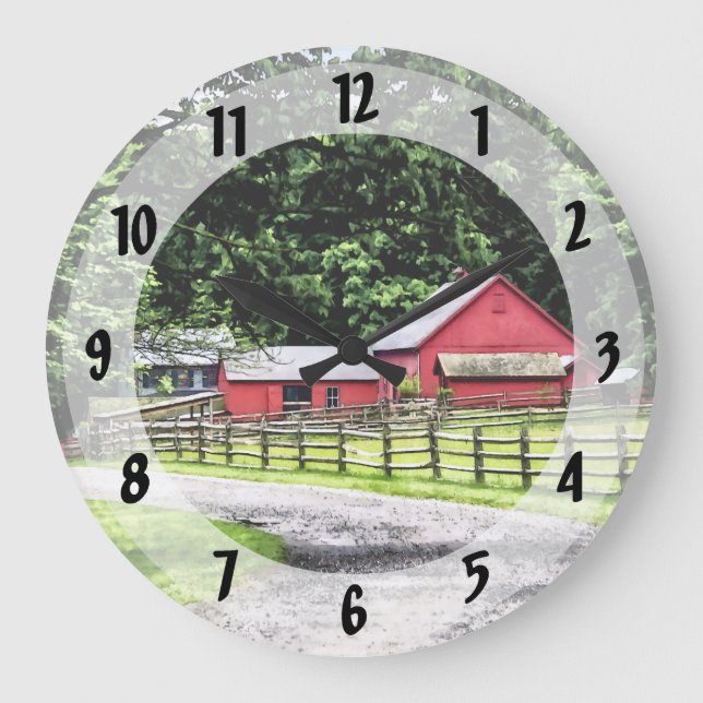Grande Horloge Ronde Barne rouge (Recto)