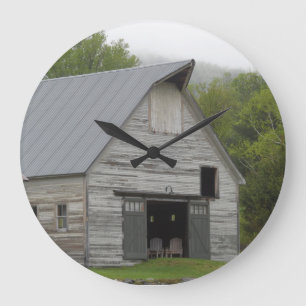 Grande Horloge Ronde Barne rustique - Vermont