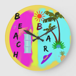 Grande Horloge Ronde Barre de plage