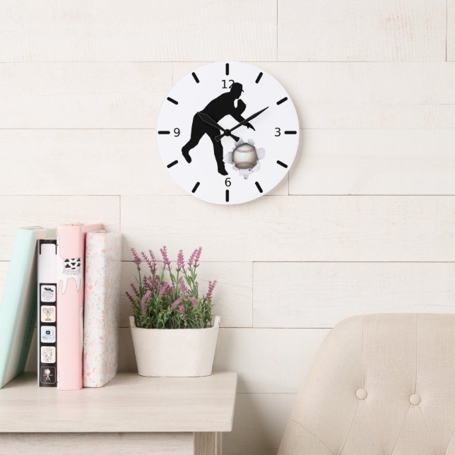 Grande Horloge Ronde Baseball (Salle de lecture)