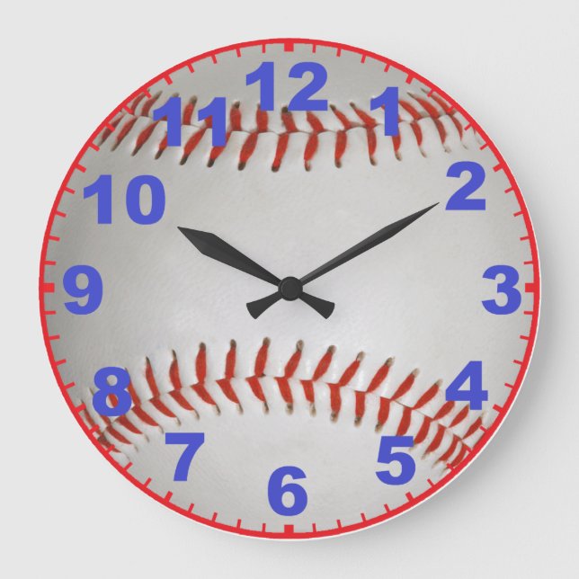 Grande Horloge Ronde Baseball clock with Numbers (Recto)