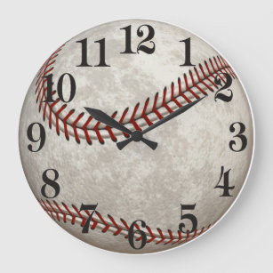 Grande Horloge Ronde Baseball  Game  American Past-time Sports