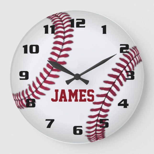 Grande Horloge Ronde Baseball Monogramme (Recto)