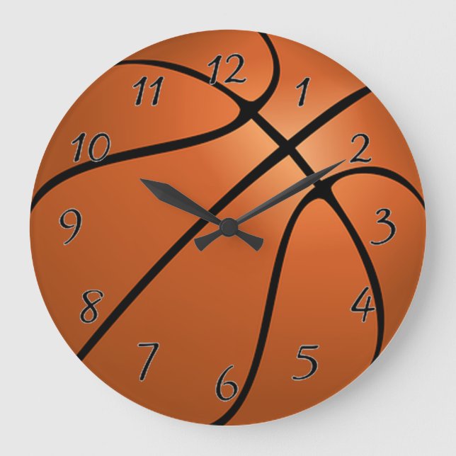 Grande Horloge Ronde Basket Ball (Recto)