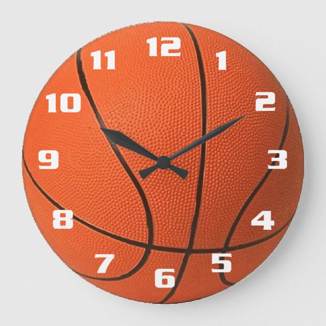 Grande Horloge Ronde Basket-ball (Recto)
