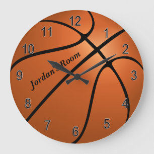 Grande Horloge Ronde Basket-ball de Children