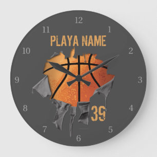 Grande Horloge Ronde Basket tordu