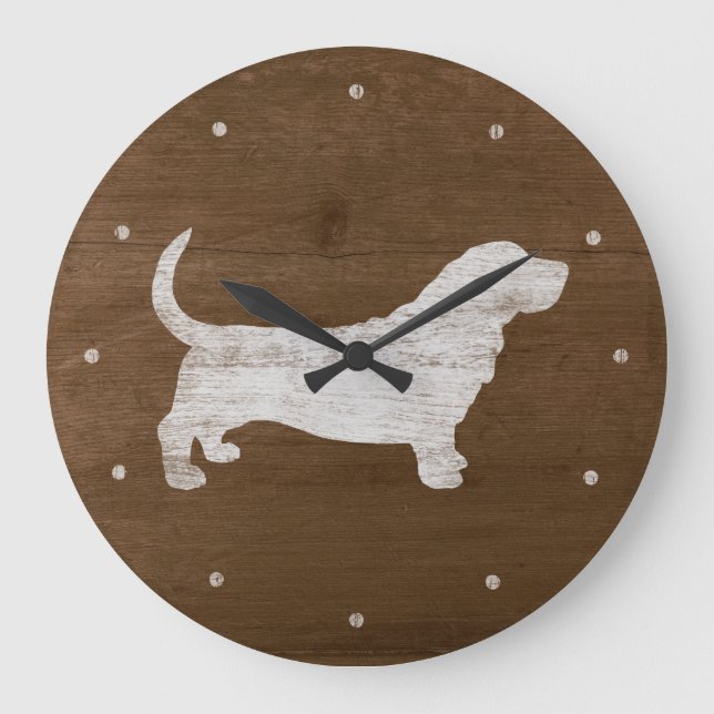 Grande Horloge Ronde Basset Hound (Recto)