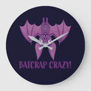 Grande Horloge Ronde Batcrap Crazy Wacky