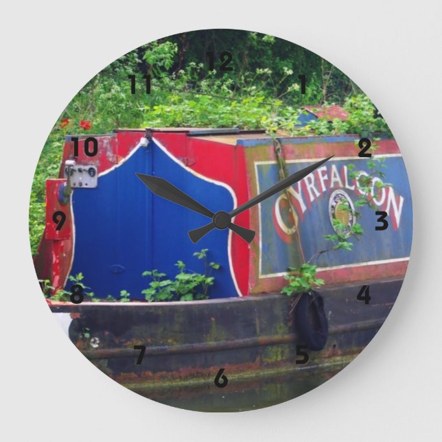 Grande Horloge Ronde Bateau à canal (Recto)