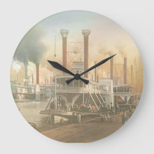 Grande Horloge Ronde Bateau à vapeur de la Nouvelle-Orléans