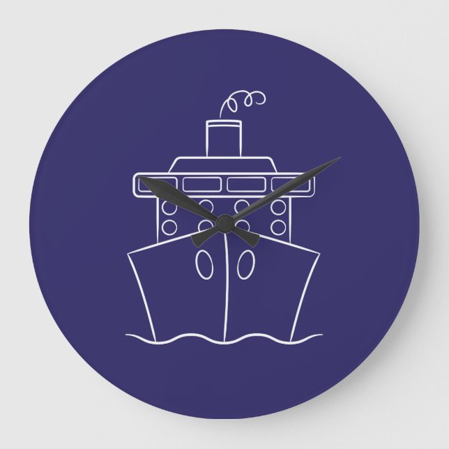 Grande Horloge Ronde Bateau de croisière (Recto)
