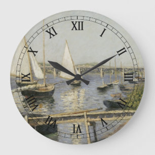 Grande Horloge Ronde Bateaux à voiles à Argenteuil par Gustave Caillebo