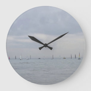 Grande Horloge Ronde Bateaux de course de yacht en ligne