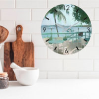 Bateaux pittoresques Tropical Water Boats Palm Tre