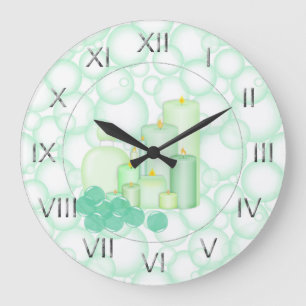 Grande Horloge Ronde Bathroom de Green Bubble