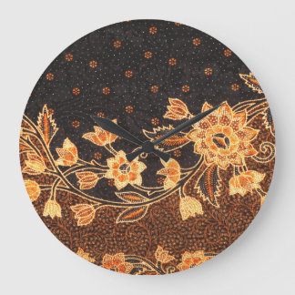 Grande Horloge Ronde Batik indonésien beauté