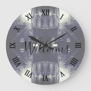 Grande Horloge Ronde Bâtiment voitures vintage Algérie Alger