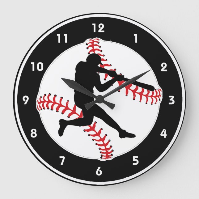 Grande Horloge Ronde Batter Design Wall Clock (Recto)