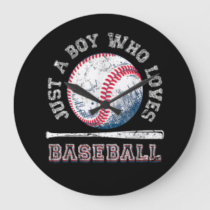 Grande Horloge Ronde Batterie des joueurs américains de baseball amateu