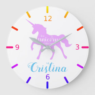 Grande Horloge Ronde Be a Unicorn