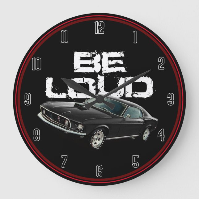 Grande Horloge Ronde Be Loud Mustang (Recto)