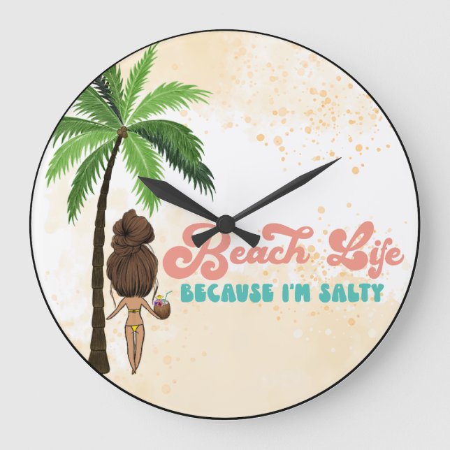Grande Horloge Ronde Beach Life (Recto)