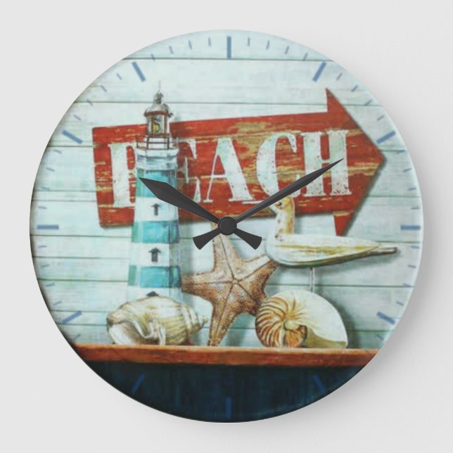 Grande Horloge Ronde Beach Retro (Recto)