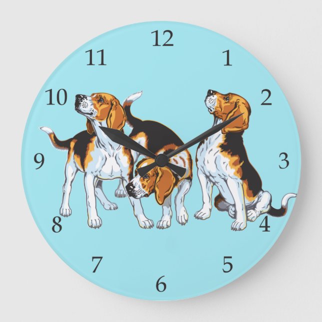 Grande Horloge Ronde beagle hounds (Recto)
