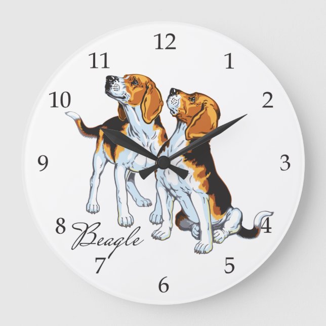 Grande Horloge Ronde beagle hounds (Recto)
