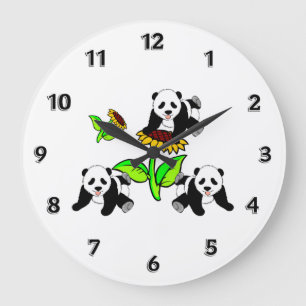 Grande Horloge Ronde Bears de Sunflower