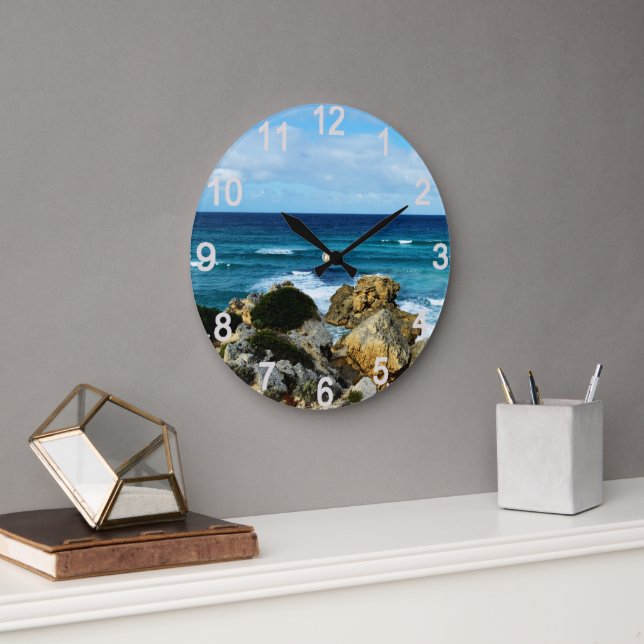 Grande Horloge Ronde Beat of the Ocean, Wall Clock (Bureau)