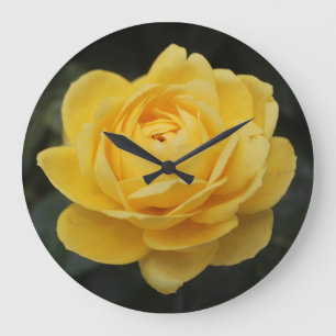 Grande Horloge Ronde Beau rose jaune