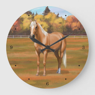 Grande Horloge Ronde Beau Stallion Cheval Palomino Quarter
