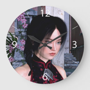 Grande Horloge Ronde Beauté asiatique