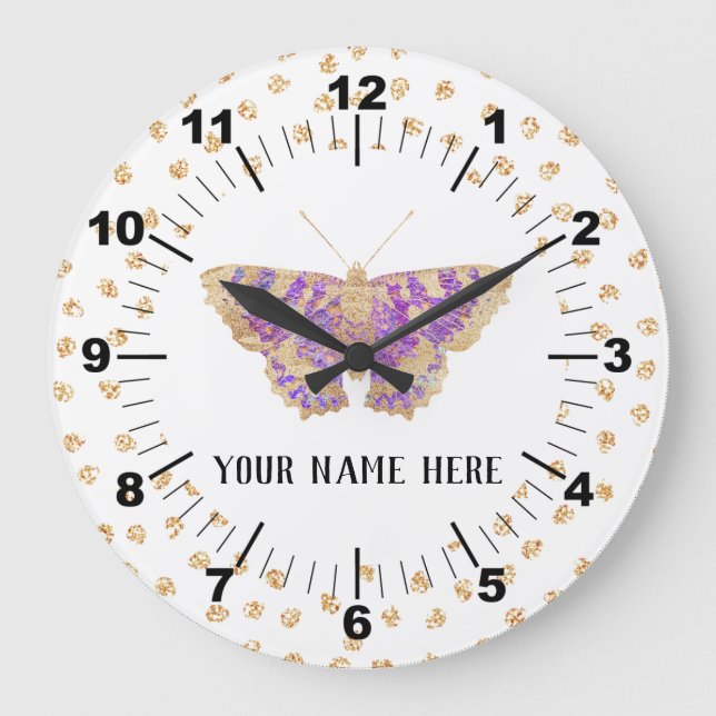 Grande Horloge Ronde Beautiful Butterfly (Recto)