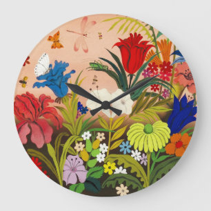 Grande Horloge Ronde Beautiful garden Wall Clock