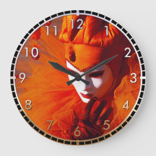 Grande Horloge Ronde Beautiful Harlequin