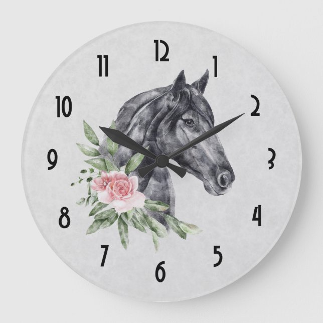 Grande Horloge Ronde Beautiful Horse Head (Recto)