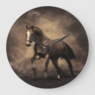 Grande Horloge Ronde Beautiful horse throw pillow