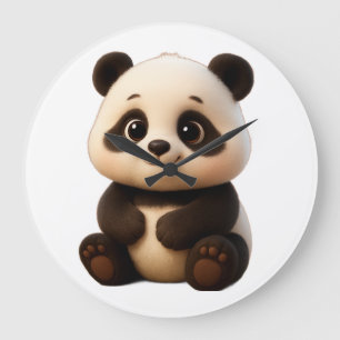 Grande Horloge Ronde - "Bébé Bambou" –