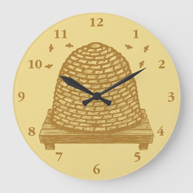 Grande Horloge Ronde Bee Hive Skep (Recto)