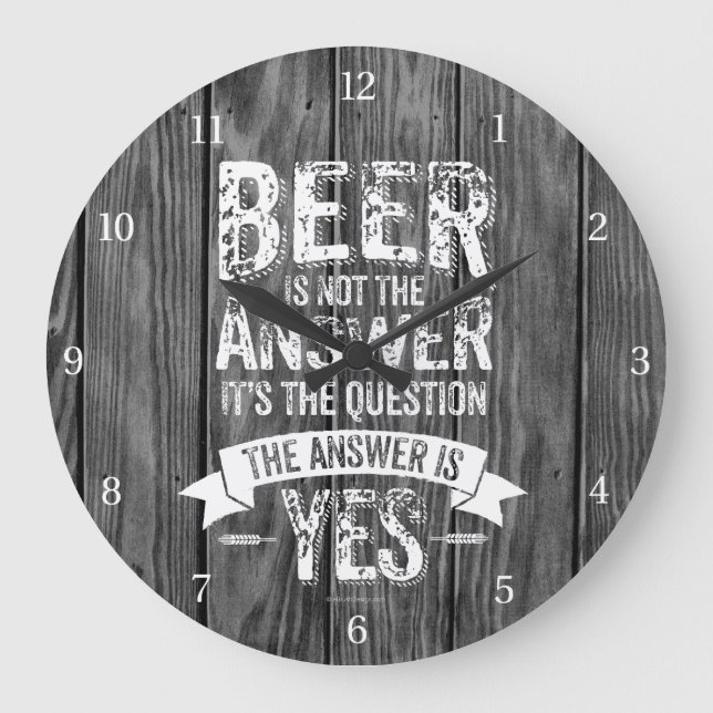 Grande Horloge Ronde Beer is Not the Answer (Recto)