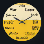 Grande Horloge Ronde Beer O'Clock<br><div class="desc">Temps pour... </div>