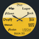 Grande Horloge Ronde Beer O'Clock<br><div class="desc">Temps pour... </div>
